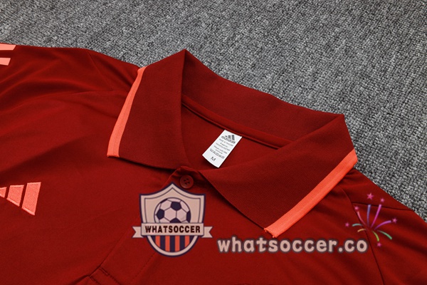 Training Polo Manchester United + Pants Red 2024-2025
