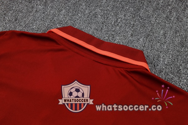 Training Polo Manchester United + Pants Red 2024-2025