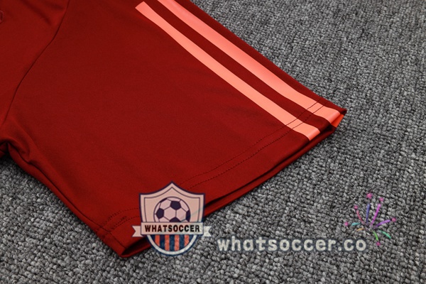 Training Polo Manchester United + Pants Red 2024-2025