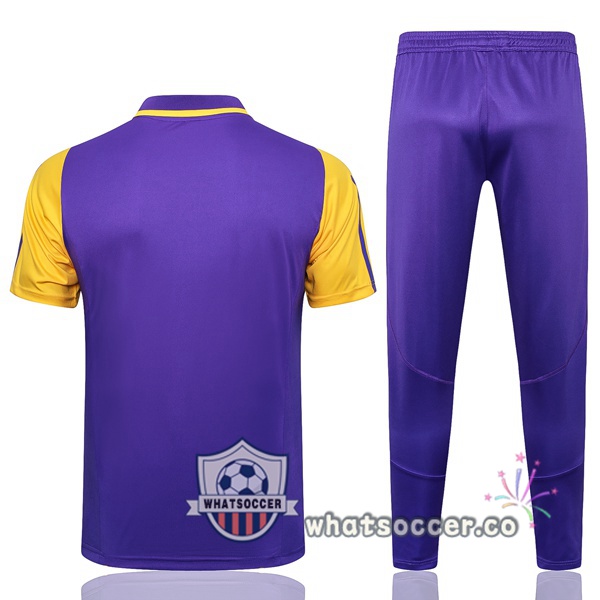 Training Polo Real Madrid + Pants Purple 2024-2025