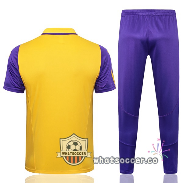 Training Polo Real Madrid + Pants Yellow 2024-2025