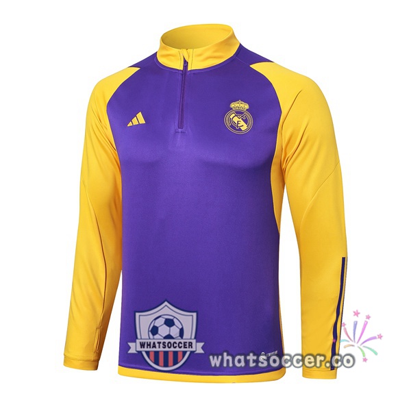 Soccer Sweater Real Madrid Purple Yellow 2024-2025