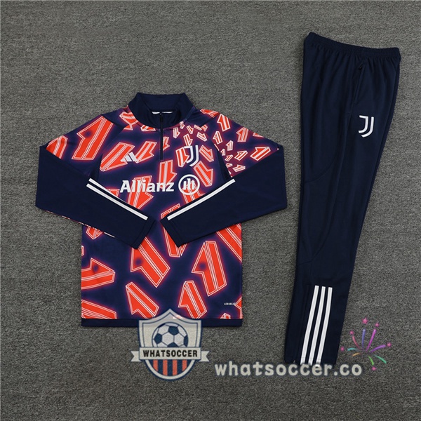 Tracksuit Juventus Red Blue Royal 2024-2025