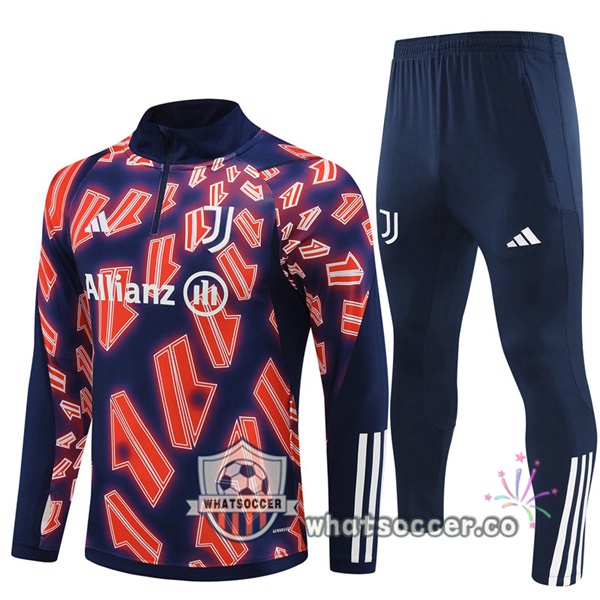 Tracksuit Juventus Red Blue Royal 2024-2025