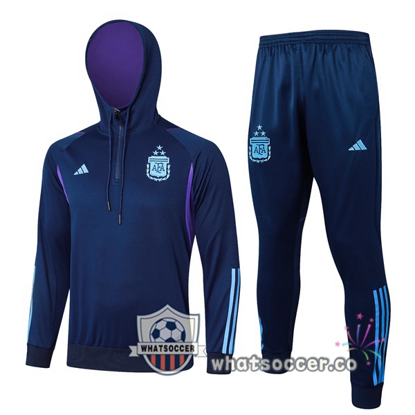Tracksuit - Hooded Sweatshirt Argentina Blue Royal 2024-2025
