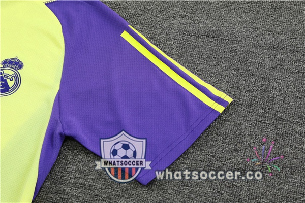 Real Madrid Training T-Shirts + Shorts Yellow 2024-2025
