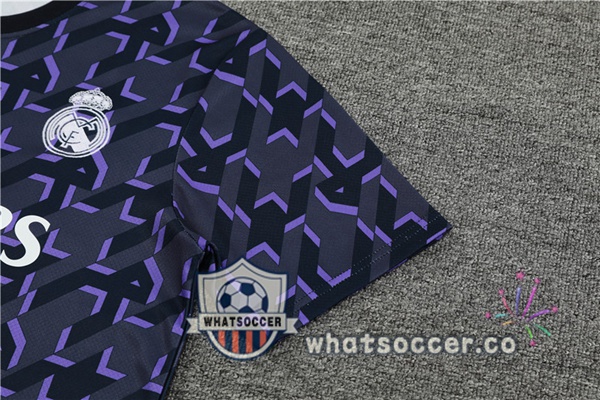 Real Madrid Training T-Shirts + Shorts Blue Royal 2024-2025