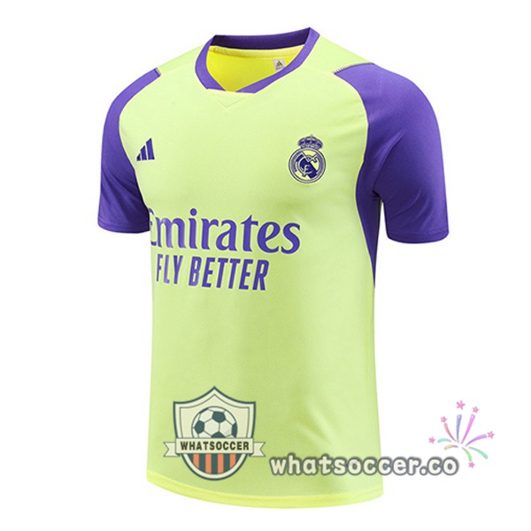 Real Madrid Training T-Shirts Yellow 2024-2025