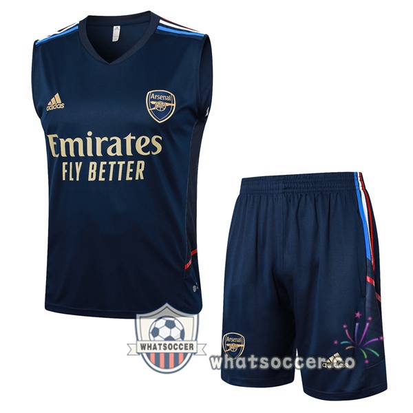 Arsenal Soccer Vest + Shorts Blue Royal 2024-2025