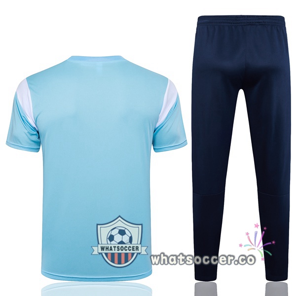 Manchester City Training T-Shirts + Pants Blue 2024-2025
