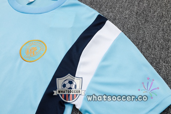 Manchester City Training T-Shirts + Pants Blue 2024-2025