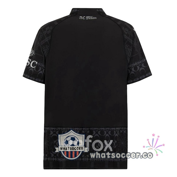 AC Milan Four Soccer Jerseys Black 2023-2024