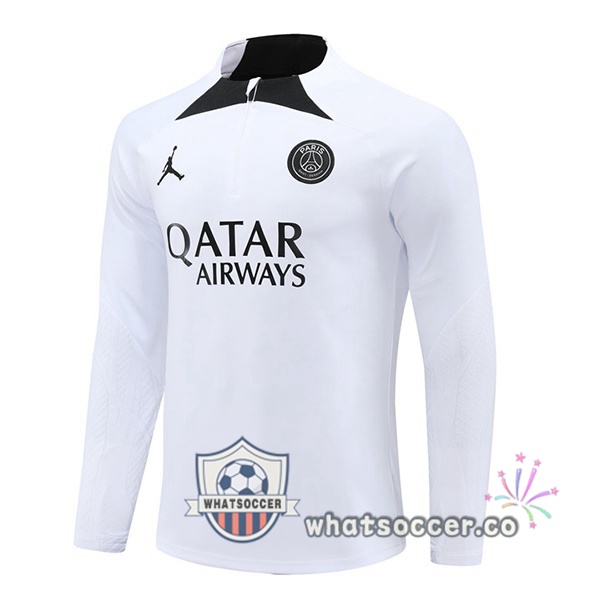 Soccer Sweater JORDAN Paris PSG White 2024-2025