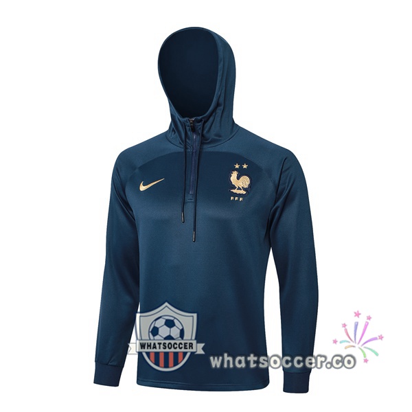 Hooded Sweatshirt France Blue Royal 2024-2025
