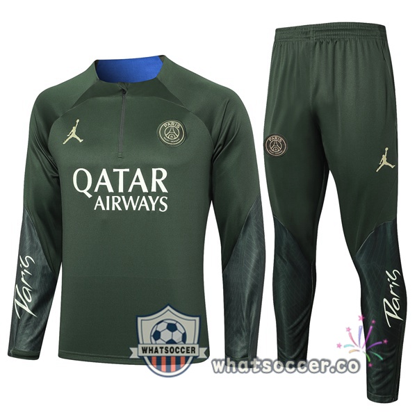 Tracksuit JORDAN Paris PSG Green 2024-2025