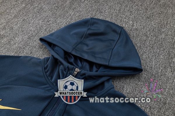 Tracksuit - Hooded Sweatshirt France Blue Royal 2024-2025