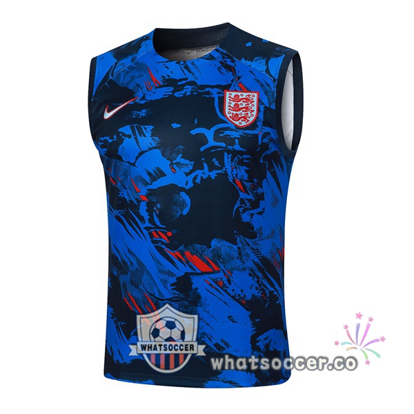 England Soccer Vest Blue 2024-2025