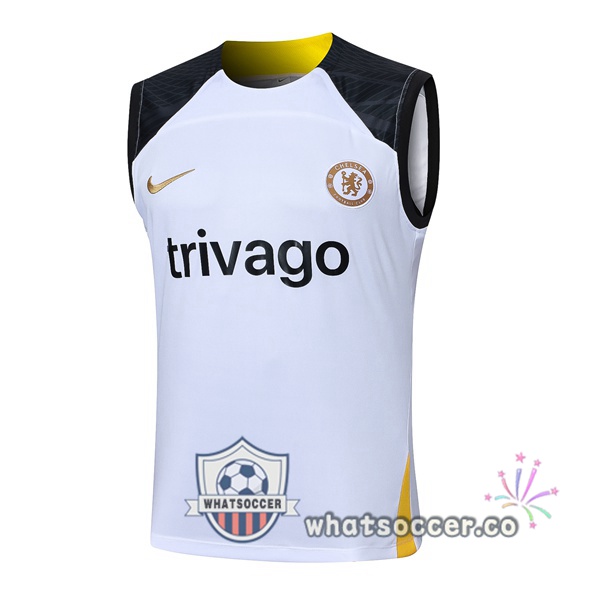 Paris PSG Soccer Vest White 2024-2025