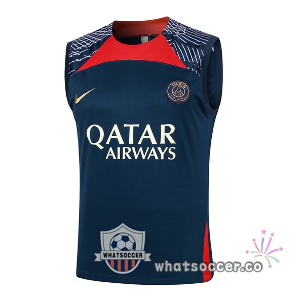 Paris PSG Soccer Vest Blue Royal 2024-2025