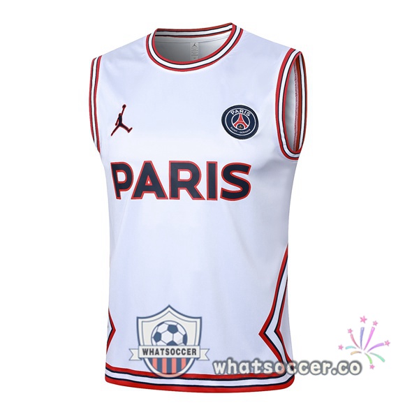 Paris PSG Soccer Vest White 2024-2025