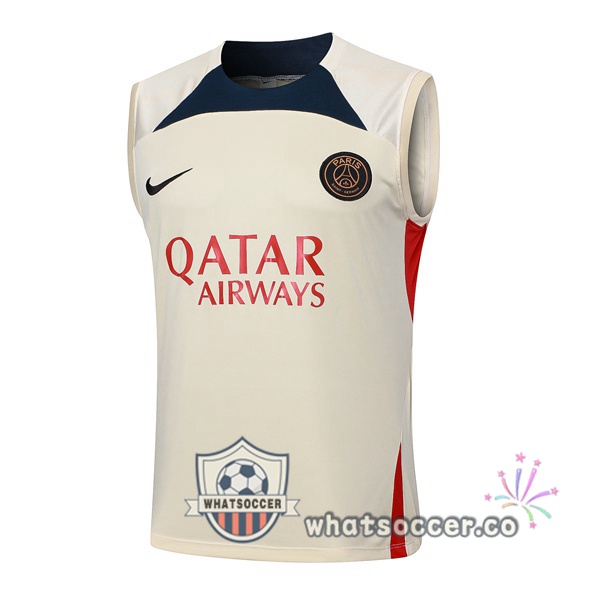Paris PSG Soccer Vest Yellow 2024-2025
