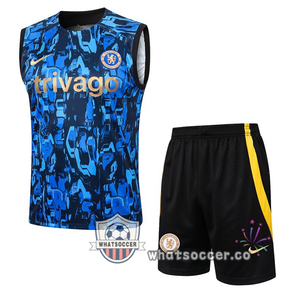 FC Chelsea Soccer Vest + Shorts Blue 2024-2025