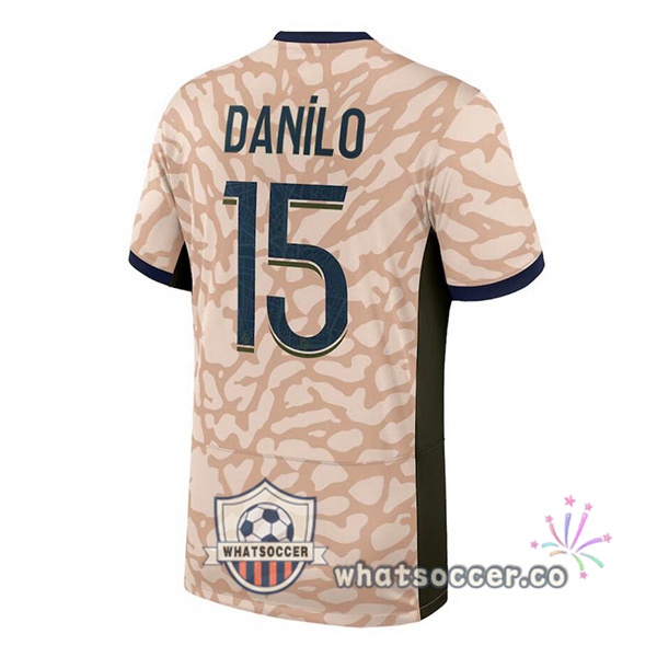 Paris PSG (Danilo 15) Four Soccer Jerseys Rose 2023-2024