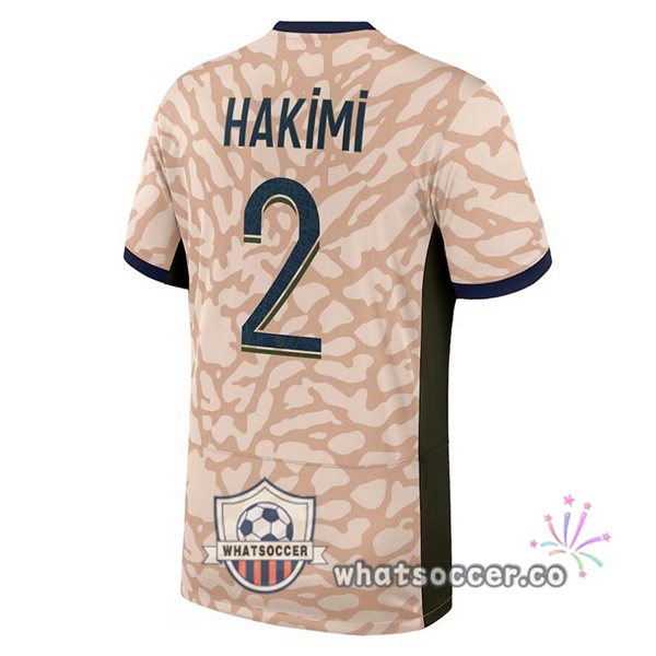 Paris PSG (Hakimi 2) Four Soccer Jerseys Rose 2023-2024