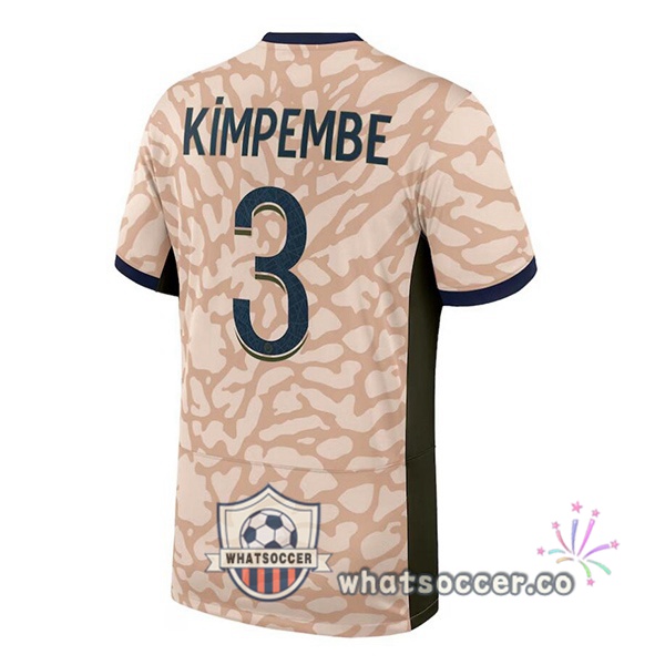 Paris PSG (Kimpembe 3) Four Soccer Jerseys Rose 2023-2024
