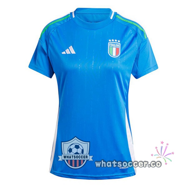 Italy Women Home Soccer Jerseys Blue 2024-2025