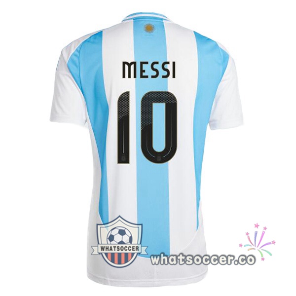 Argentina (MESSI 10) Home Soccer Jerseys Blue White 2024-2025