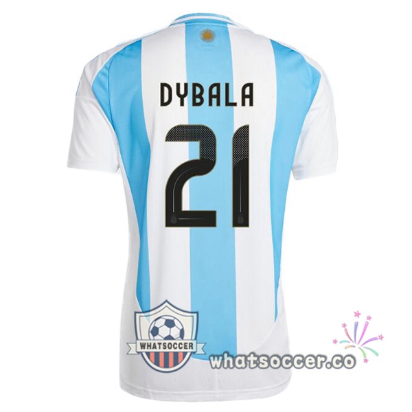 Argentina (DYBALA 21) Home Soccer Jerseys Blue White 2024-2025