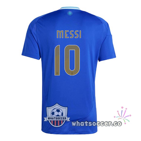 Argentina (MESSI 10) Away Soccer Jerseys Blue 2024-2025