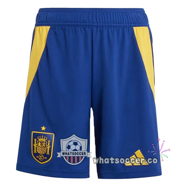 Spain Home Soccer Shorts Blue Royal 2024-2025