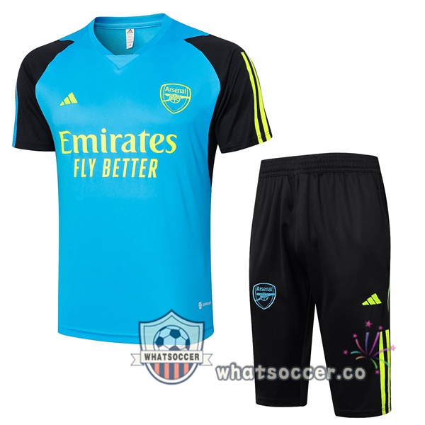 Arsenal Training T-Shirts + Shorts Blue 2024-2025