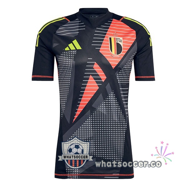 Belgium Goalkeeper Soccer Jerseys Black 2024-2025