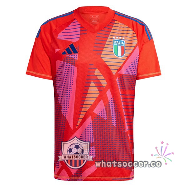 Italy Goalkeeper Soccer Jerseys Red 2024-2025