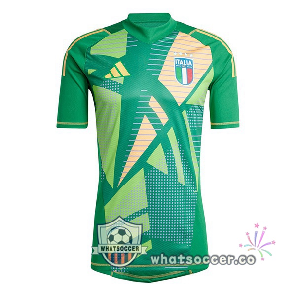Italy Goalkeeper Soccer Jerseys Green 2024-2025