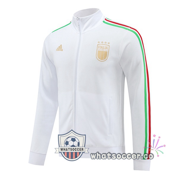 Soccer Jacket Italy White 2024-2025