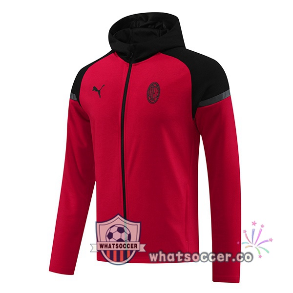 Hooded Sweatshirt AC Milan Red 2024-2025