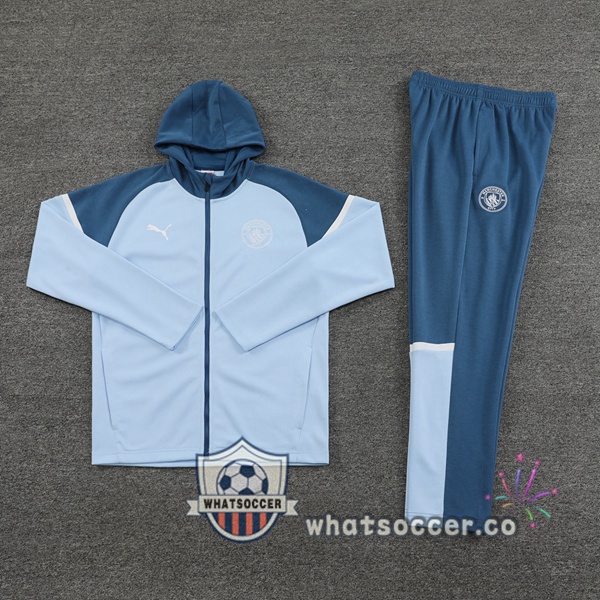 Tracksuit - Hooded Manchester City Blue 2024-2025