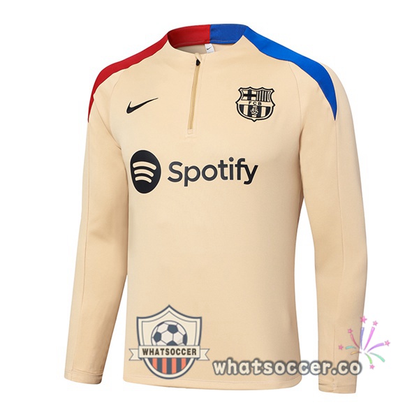 Soccer Sweater FC Barcelona Yellow 2024-2025