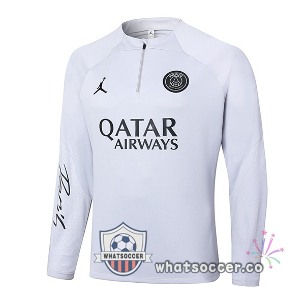 Soccer Sweater JORDAN Paris PSG White 2024-2025
