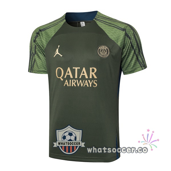 Paris PSG Training T-Shirts Green 2024-2025