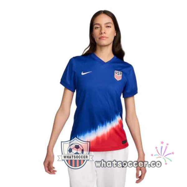 USA Women Away Soccer Jerseys Blue 2024-2025