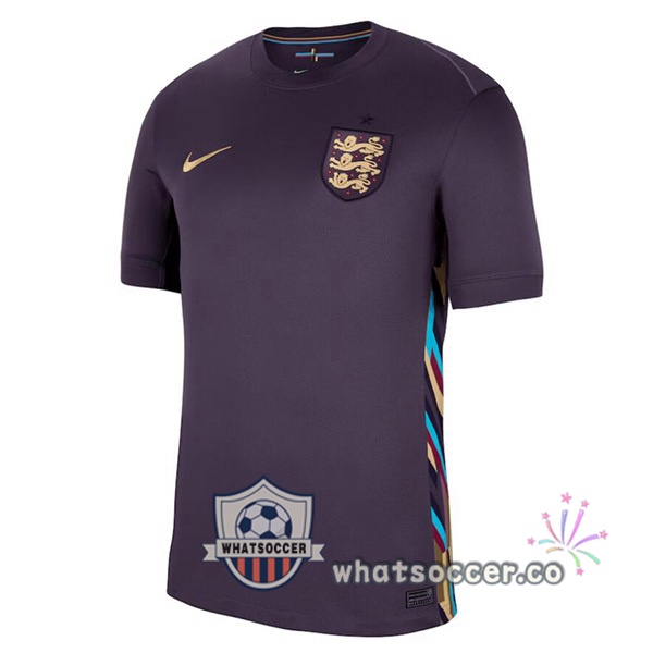 England Away Soccer Jerseys Purple 2024-2025