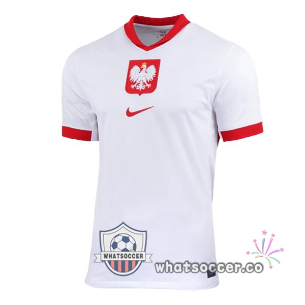 Poland Home Soccer Jerseys White 2024-2025