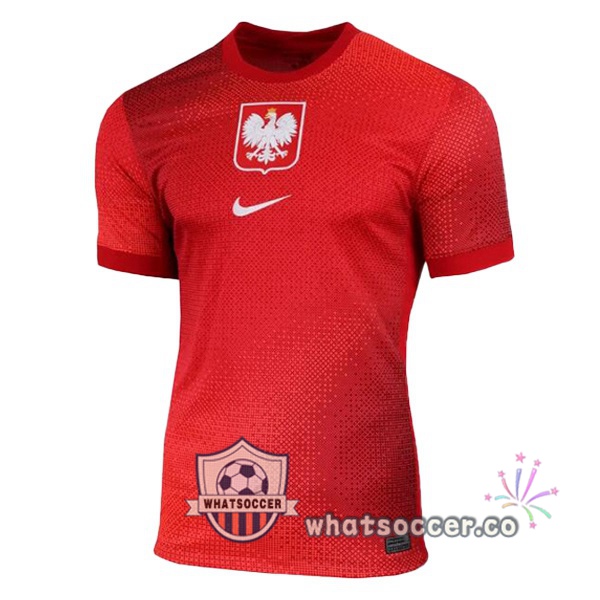 Poland Away Soccer Jerseys Red 2024-2025