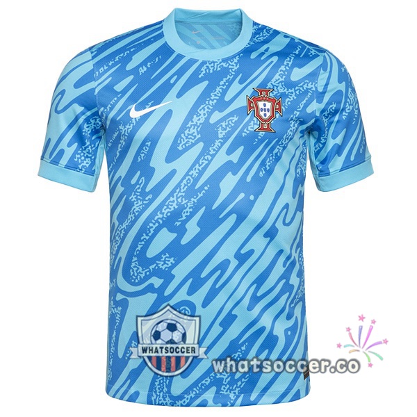 Portugal Goalkeeper Soccer Jerseys Blue 2024-2025