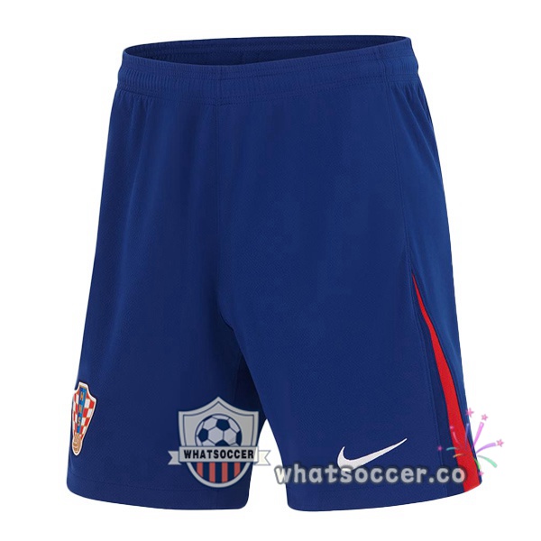 Croatia Away Soccer Jerseys Blue 2024-2025